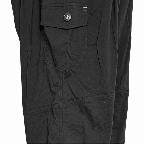 L.L.Bean Women’s Lined Cargo Pants Black Drawstring Waist Stretch Outdoor - Picture 9 of 14